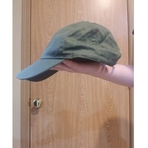 Green baseball cap